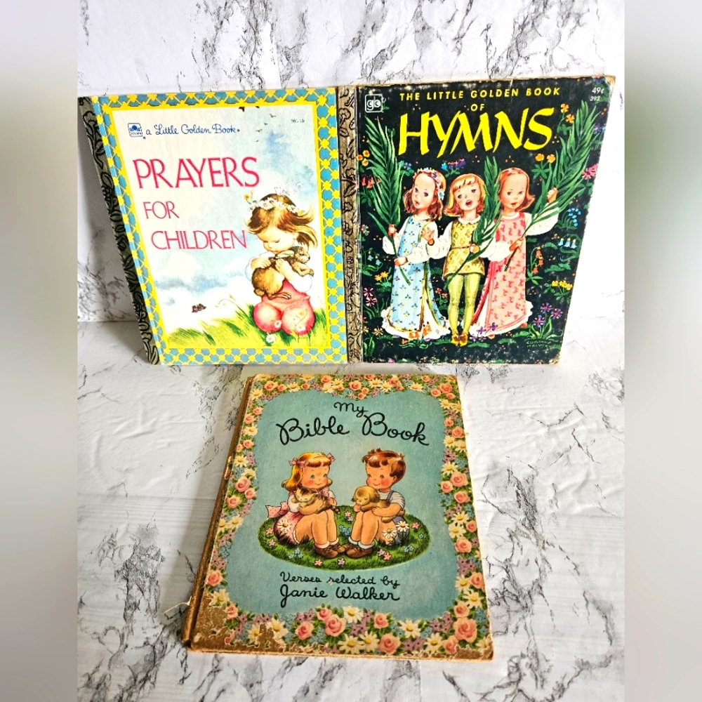 3 vintage Little Golden book